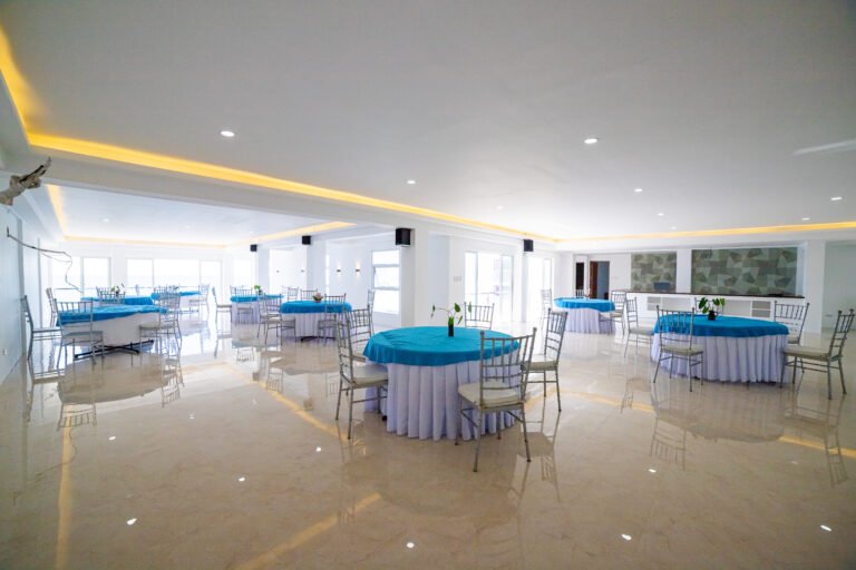 Function hall ready for an event